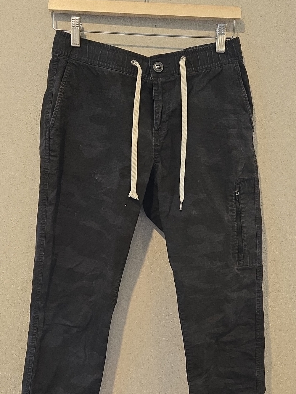 Vuori Black Camo Ripstop Pants - Drawstring Waist